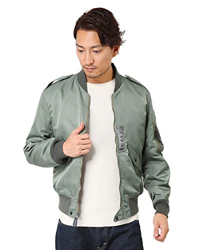 HOUSTON 米軍 L-2 フライトジャケット　 color：SAGE HOUSTON] (ヒューストン) 米軍 L-2 フライトジャケット - 製品詳細